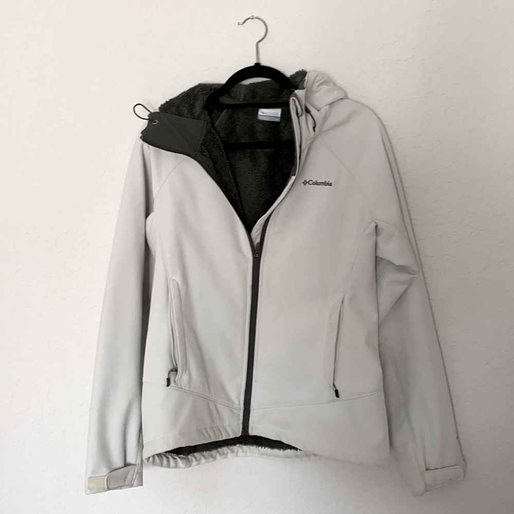Hooded Columbia lined coat
